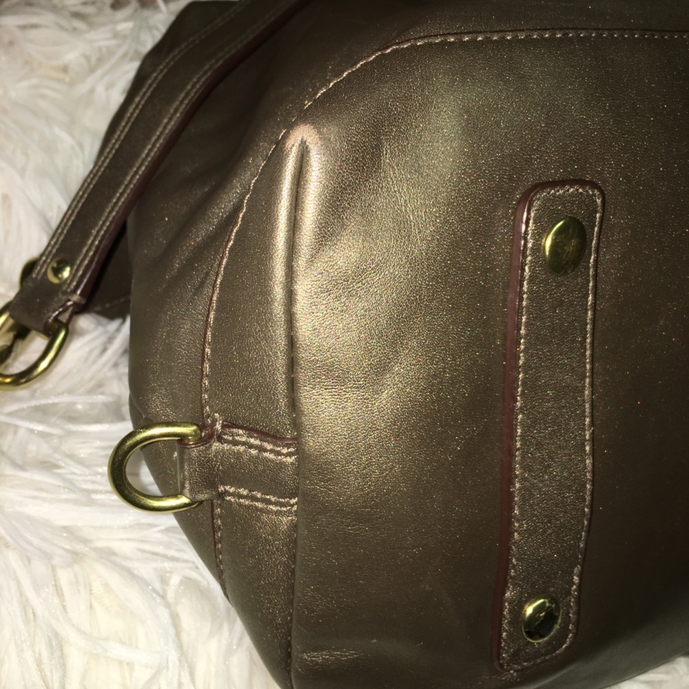 COACH purse w/coach scarf - Picture 6 of 8